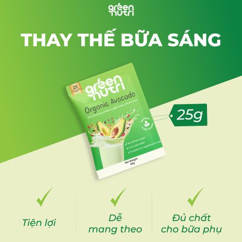 [Chính hãng] Sữa Hạt Ngũ Cốc Organic Avocado - Dạng hộp 300g
