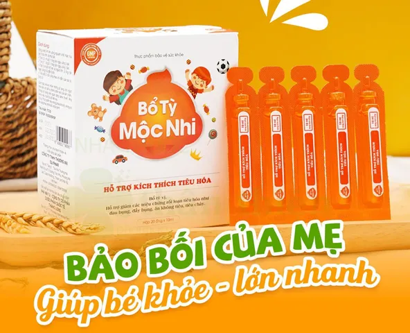 Siro Bổ Tỳ Mộc Nhi Hỗ Trợ Kích Thích Tiêu Hoá Cho Bé Ăn Ngon (Hộp 20 ống x 10ml)