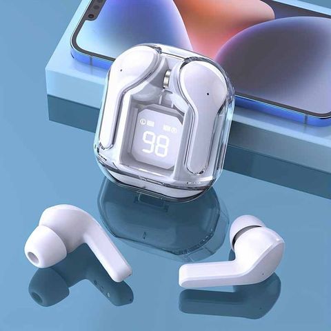 Tai Nghe Bluetooth KY8 Mini Trong Suốt - Tai Nghe TWS Không Dây Khử Tiếng Ồn, Màn Hình Kỹ Thuật Số, 6 Màu Sắc Sành Điệu