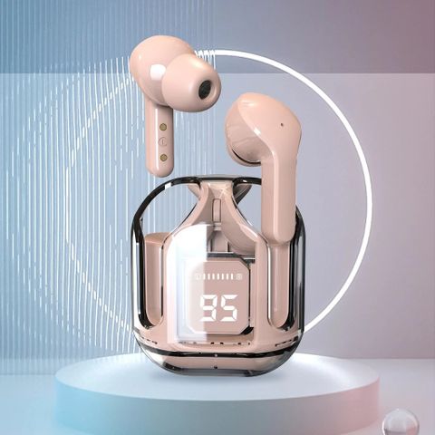 Tai Nghe Bluetooth KY8 Mini Trong Suốt - Tai Nghe TWS Không Dây Khử Tiếng Ồn, Màn Hình Kỹ Thuật Số, 6 Màu Sắc Sành Điệu