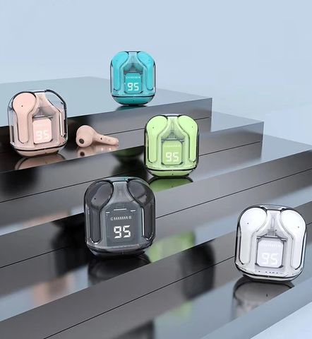 Tai Nghe Bluetooth KY8 Mini Trong Suốt - Tai Nghe TWS Không Dây Khử Tiếng Ồn, Màn Hình Kỹ Thuật Số, 6 Màu Sắc Sành Điệu