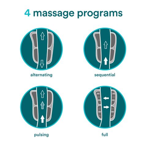 Bao Massage Khí Nén Quấn Bắp Chân HoMedics SR-CMC10H - Liệu Pháp Thư Giãn Đa Năng Với 4 Chương Trình Massage và Chế Độ Nhiệt Lầm Dịu.