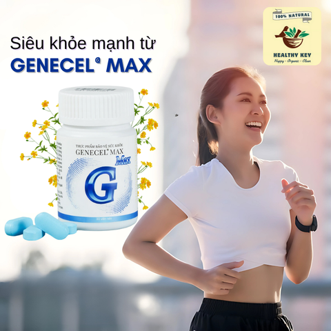 Viên Uống Genecel Max - Tăng Cường Miễn Dịch & Chống Oxy Hóa Từ Nguyên Liệu Hữu Cơ - Hỗ Trợ Lão Hóa 30 Viên