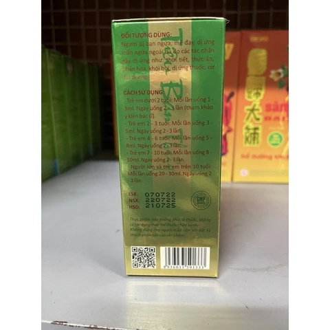 Siro Tiêu Ban Thủy 150ml - Giảm Dị Ứng, Mẩn Ngứa, Sẩn Mề Đay Cho Người Lớn và Trẻ Em - Giải Độc, Thanh Nhiệt Da