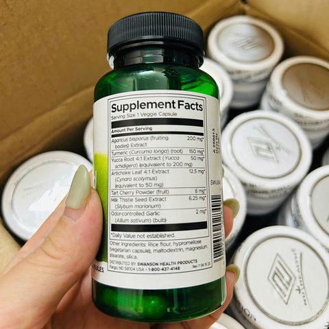 Viên uống giảm gút bổ thận Swanson Uric Acid Cleanse USA 60 viên
