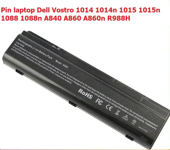 Pin Laptop Dell Vostro 1014/1015/1088 6 Cell - Pin Chính Hãng OEM Màu Đen - Lưu Trữ Năng Lượng Bền Bỉ Cho Máy Tính xách Tay