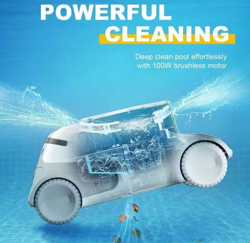 Robot dọn vệ sinh bể bơi Genkinno P1 SE - Robot tự động sạc pin, hiệu suất cao cho hồ bơi sạch sẽ và tiết kiệm thời gian