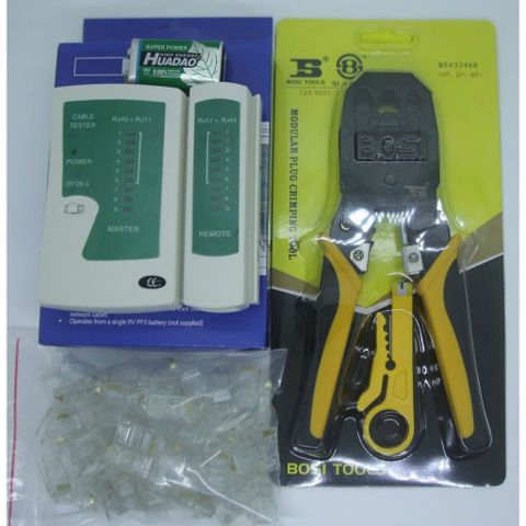 Kìm Bấm Mạng Chất Lượng - Thiết Bị Test Mạng Cho Gia Đình, Dụng Cụ Lắp Đặt Hạt Mạng Tiện Lợi