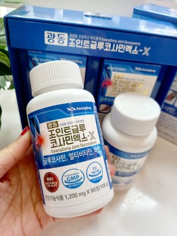 Viên uống bổ khớp Kwangdong Glucosamine Hàn Quốc - Thực phẩm chức năng hỗ trợ xương khớp, 180 viên cải thiện vận động và sức khỏe khớp.