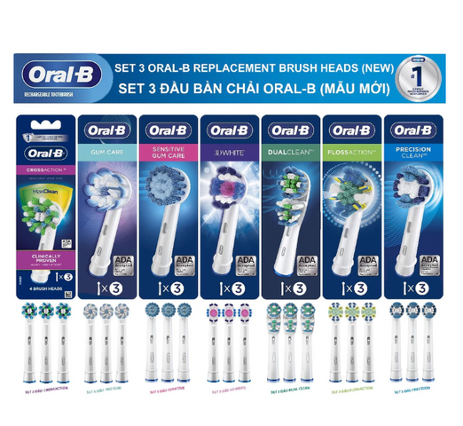 set 3 Đầu Bàn Chải Điện ORAL-B