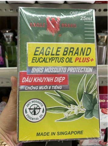 Dầu Khuynh Diệp Con Ó Eagle Brand Singapore 25ml - Giảm đau, Thư giãn, Tăng cường miễn dịch, Sản phẩm chăm sóc sức khỏe tự nhiên