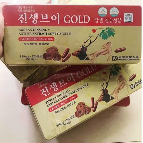 Viên Đạm Sâm Nhung Linh Chi Hàn Quốc Gold Dongwon Korea 120 Viên