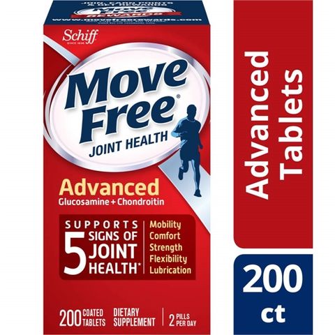 Viên bổ khớp Schiff Move Free Triple Strength - Hỗ trợ giảm đau, thoái hóa khớp, tăng đàn hồi xương, Lọ 200 viên nhập khẩu Mỹ
