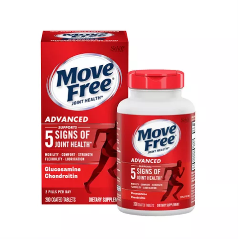 Viên bổ khớp Schiff Move Free Triple Strength - Hỗ trợ giảm đau, thoái hóa khớp, tăng đàn hồi xương, Lọ 200 viên nhập khẩu Mỹ