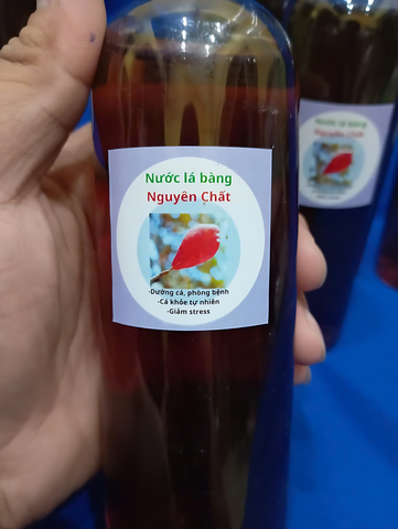 Nước Cốt Lá Bàng 330ml - Giải Pháp Tự Nhiên Giúp Cá Cảnh Khỏe Mạnh, Giảm Căng Thẳng, Ngăn Ngừa Bệnh Tật