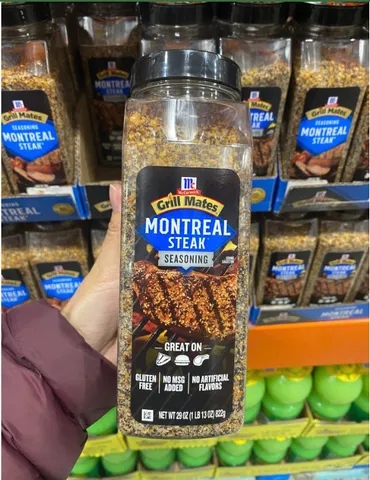 Gia Vị Ướp Thịt Bò Grill Mates Montreal Steak 822g - Gia Vị Nguyên Chất Tăng Hương Vị Món Steak Thơm Ngon Đậm Đà