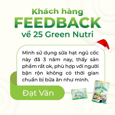 Sữa Hạt Ngũ Cốc Nhập Khẩu 25 Green Nutri 625gr - Thanh Lọc Cơ Thể, Tốt Cho Tiêu Hóa, Thuần Chay, Không Chất Bảo Quản
