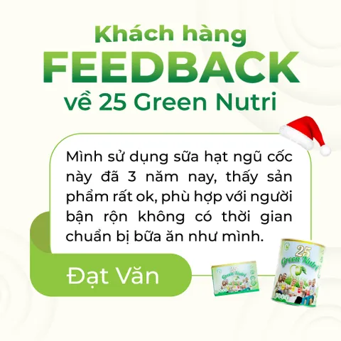 Sữa Hạt Ngũ Cốc 25 Green Nutri - Combo 2 Lon 750g Nhập Khẩu Từ Malaysia, Tốt Cho Sức Khỏe Và Làm Đẹp Da