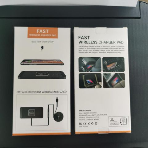 Đế sạc nhanh không dây 15W cho ô tô chống trượt, tương thích iPhone và Samsung - Sạc tiện lợi trong xe hơi MTR024