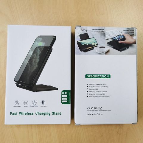 Đế Sạc Nhanh Không Dây 15W Kiêm Giá Đỡ Điện Thoại - Tương Thích iPhone, Samsung, Thiết Kế Gọn Nhẹ, Đèn LED Báo Sạc