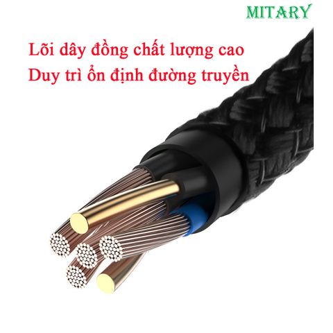 Cáp Sạc Nhanh 60W Type C Bọc Dù - Công Nghệ Power Delivery PD3.0 Truyền Dữ Liệu Tốc Độ Cao cho Samsung, LG, Sony