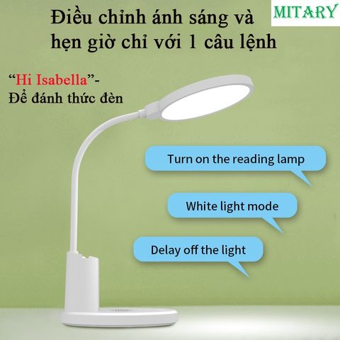 Đèn bàn học chống cận, thông minh AI, điều khiển bằng giọng nói, cảm ứng  công suất 10W