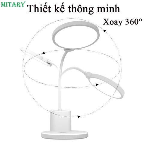 Đèn bàn học chống cận, thông minh AI, điều khiển bằng giọng nói, cảm ứng  công suất 10W