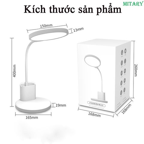 Đèn bàn học chống cận, thông minh AI, điều khiển bằng giọng nói, cảm ứng  công suất 10W