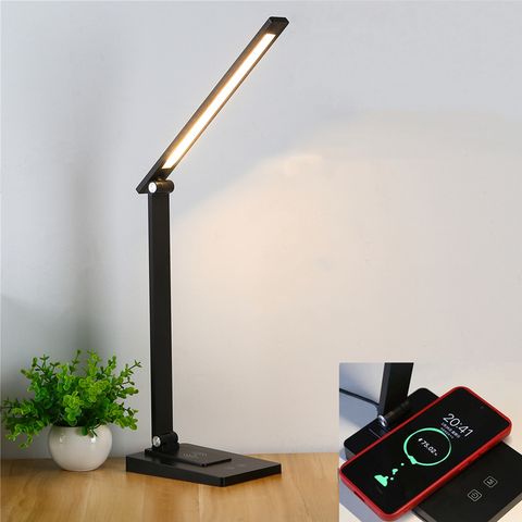 Đèn Học Để Bàn Chống Cận Gấp Gọn Có Điều Chỉnh Ánh Sáng Bằng Cảm Ứng - Sạc Không Dây Tiện Lợi MTR058D