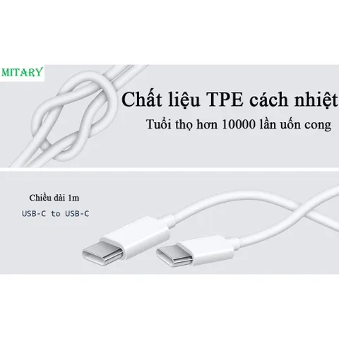 Cáp Sạc Nhanh PD 60W,  Truyền Dữ Liệu Tốc Độ Cao Cho Điện Thoại Máy Tính Bảng