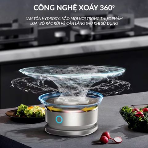 Máy rửa thực phẩm cầm tay ULTTY WFX - Diệt khuẩn hiệu quả 99.99%, công nghệ Ion Hydroxyl, dễ dàng mang theo và an toàn cho sức khỏe