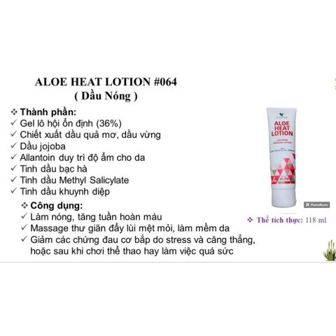 Dầu Nóng Lô Hội Forever 064flp - Chất Làm Mềm Da Giúp Giảm Đau Nhức Cơ Bắp và Thư Giãn Sau Thể Thao 250ml