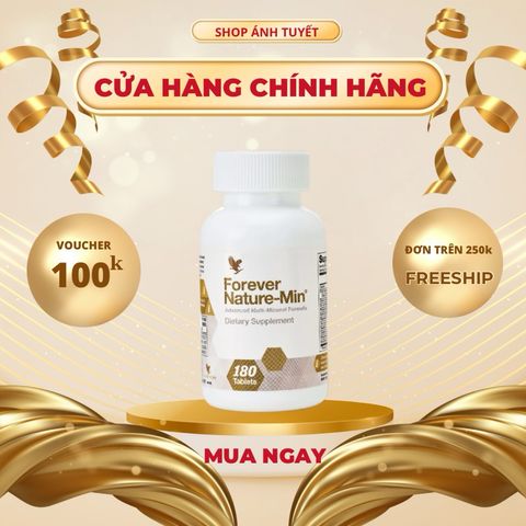Viên Sủi Forever Nature Min 037 - Bổ Sung Khoáng Chất, Hỗ Trợ Sức Khỏe Xương Chất Lượng Từ Mỹ - 180 Viên/hộp