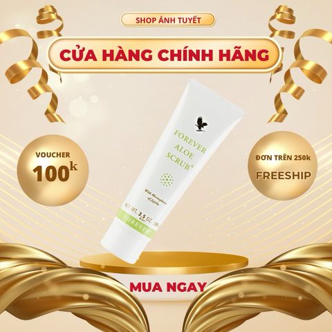 Sữa Rửa Mặt Tẩy Tế Bào Chết Forever Aloe Scrub 238 Flp - Chăm Sóc Da Lò Hôi, Làm Sạch & Dưỡng Ẩm Tự Nhiên