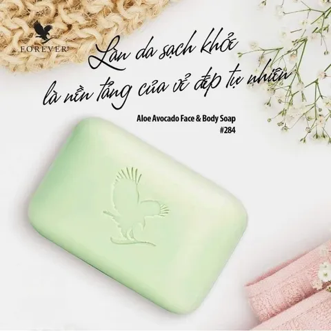 Xà phòng Làm Sạch Mặt & Cơ Thể Bơ 100% Tự Nhiên - Dưỡng Ẩm & Làm Tươi Mát Da - Avocado Face & Body Soap 284 Flp