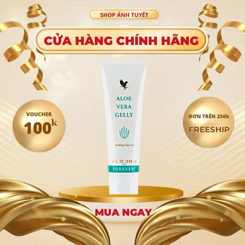 Gel Dưỡng Da Forever Aloe Vera Gelly 118ml - Giảm Mụn, Sẹo, Chăm Sóc Da Nhạy Cảm, Phục Hồi Da Hư Tổn