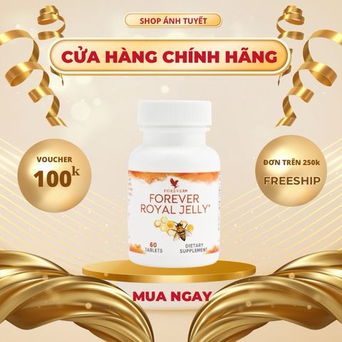 Viên Sữa Ong Chúa Forever Royal Jelly 60 Viên - Hỗ Trợ Sức Khỏe, Tốt Cho Người Suy Nhược Và Rối Loạn Kinh Nguyệt