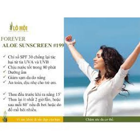 [MẪU MỚI] KEM CHỐNG NẮNG. Aloe Sunscreen. #199flp. SPF 30. 118ml. 617flp