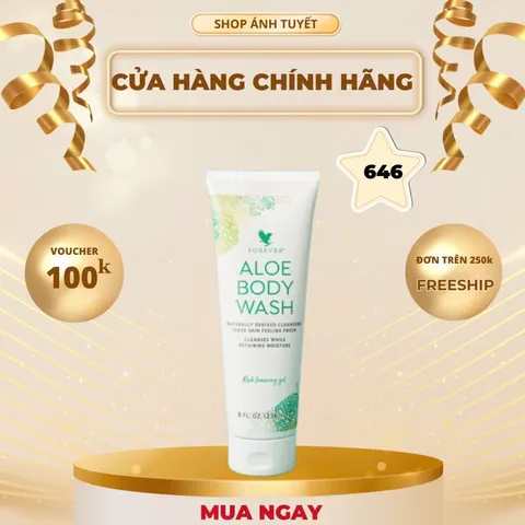 (Mẫu Mới) Sữa tắm Lô Hội  Aloe Body Wash 646FLp.