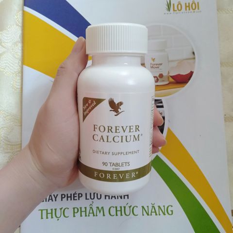 Viên Bổ Sung Canxi Forever Calcium #206FLP - 90 Viên, Tăng Cường Sức Khỏe Xương Khớp, Chống Loãng Xương, Dành Cho Trẻ Em và Người Già