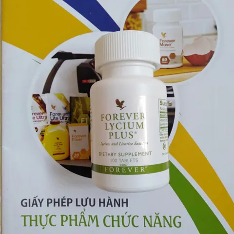 Viên Cam Thảo Forever Lycium Plus 072 - Thực Phẩm Chức Năng Hỗ Trợ Sức Khỏe Phổi và Dạ Dày - 100 Viên/Lọ