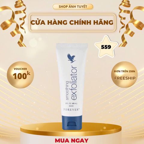 Sữa Rửa Mặt Tẩy Tế Bào Chết Lô Hội Forever Smoothing Exfoliator 60ml - Giúp Da Mịn Màng, Tươi Trẻ, Chăm Sóc Da Hàng Ngày