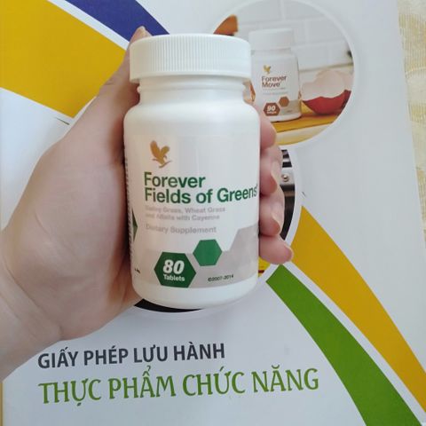 Viên Rau Xanh Forever of Greens 068flp - Bổ Sung Chất Xơ, Hỗ Trợ Tiêu Hoá, 80 Viên/ Lọ - Sản Phẩm Từ Thiên Nhiên cho Sức Khỏe Tối Ưu