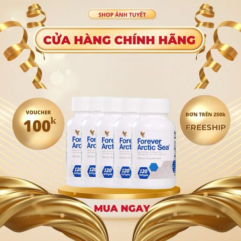Combo 5 Lọ VIÊN DẦU CÁ FOREVER MÃ SỐ 376FLP