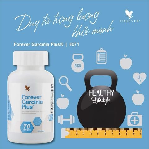 Viên Uống Giảm Cân Forever Garcinia Plus - Hỗ Trợ Kiểm Soát Cảm Giác Thèm Ăn, Duy Trì Vóc Dáng, 70 Viên/lọ