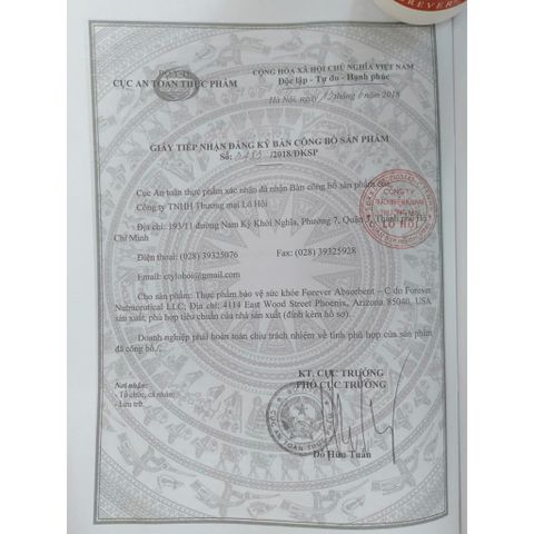 1 Viên Vitamin C Lô Hội Dùng Thử Forever Absorbent_C #048Flp