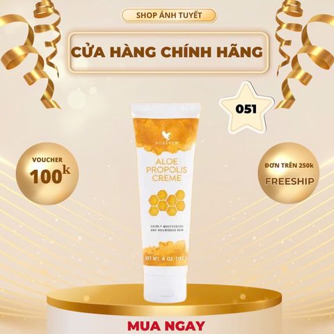 Kem Dưỡng Ẩm Làm Sáng Da Aloe Propolis - Hỗ Trợ Da Mụn, Giữ Ẩm, Phục Hồi Da Tươi Mát, Phù Hợp Với Mọi Loại Da
