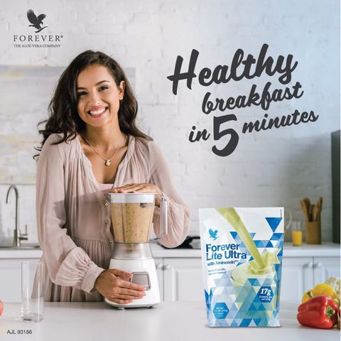 Bột Dinh Dưỡng Forever Lite Ultra Vanilla 375g - Bổ Sung Vitamin và Khoáng Chất Tăng Cường Sức Khỏe, Đề Kháng, Mỹ