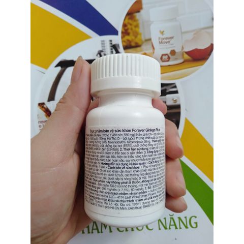 [CHĨNH HÃNG] Viên Hỗ Trợ Tuần Hoàn Máu Forever Ginkgo Plus #073Flp. 60 viên/lọ
