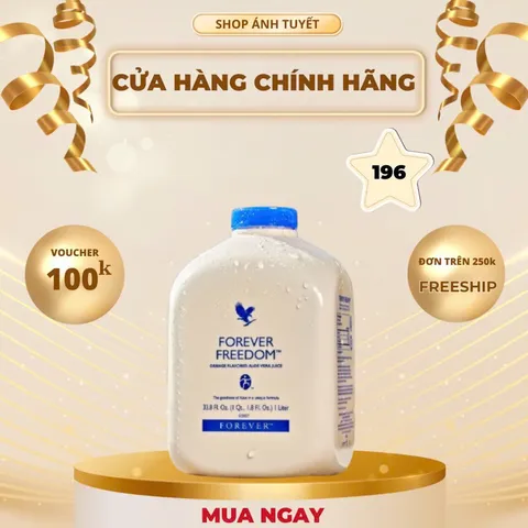 Nước Dinh Dưỡng Hỗ Trợ Xương Khớp Forever Freedom #196 - Gel Lô Hội 1 Lít, Phục Hồi Khớp & Tăng Cường Sức Khỏe Xương